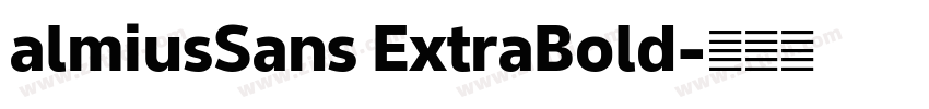 almiusSans ExtraBold字体转换